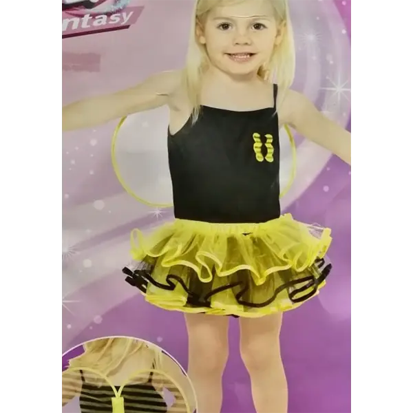 Kids' Bee Costume – Dress, Wings, and Headband with Antennae