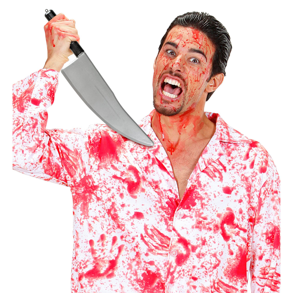 Maxi Cuchillo con Sangre – Arma Decorativa para Disfraz