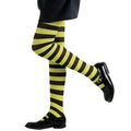Medias Neon Rayas Amarillas Infantil 70Den