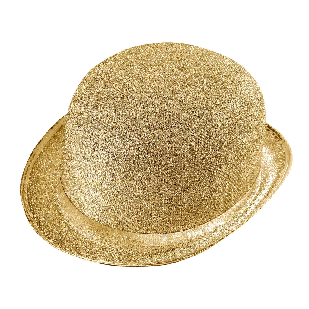 Sombrero Bombín Dorado