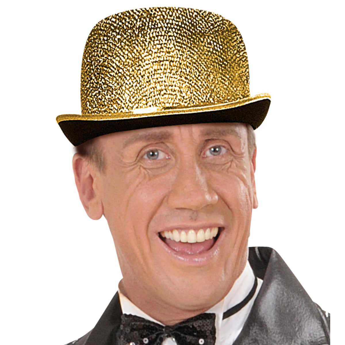 Sombrero Bombín Dorado