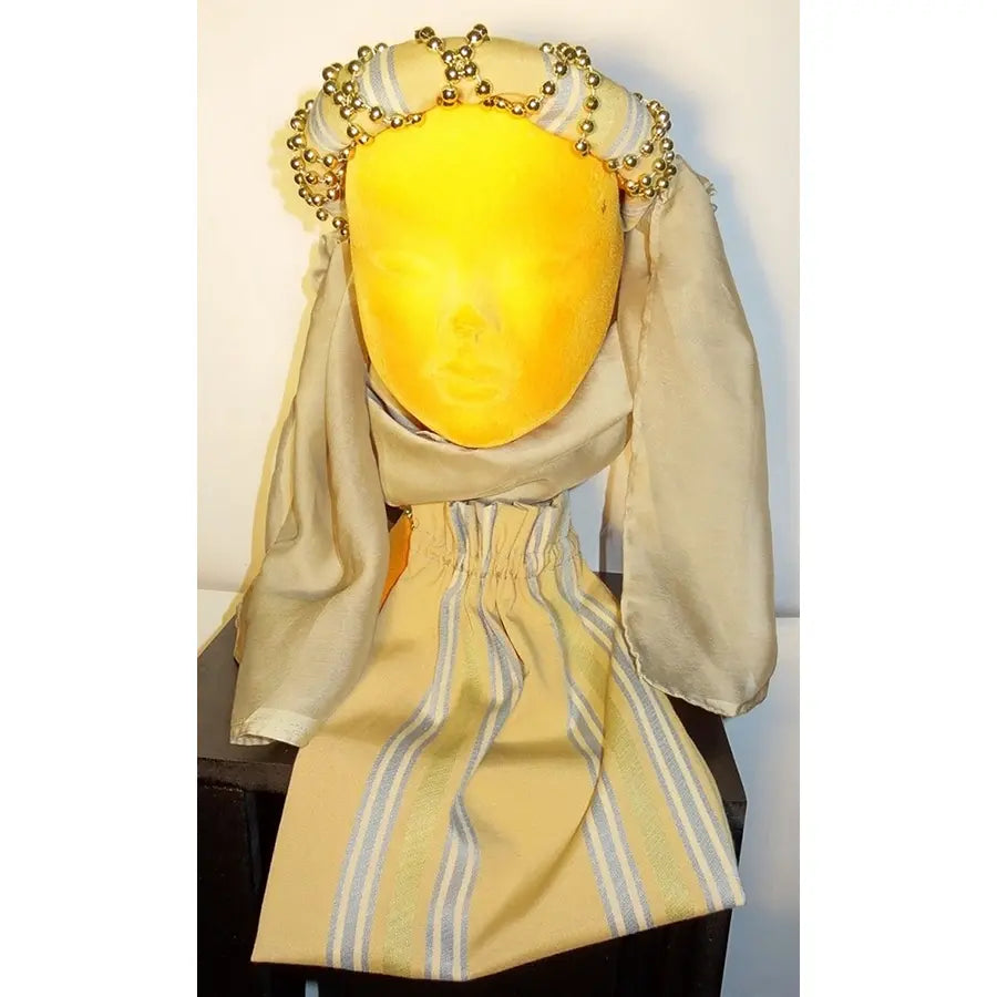 Conjunto Tocado Y Bolso Detalle Perlas Doradas