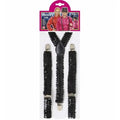 Black Sequin Suspenders