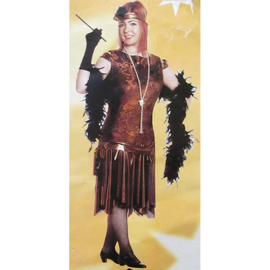 Disfraz Charleston Marrón Talla Grande Mujer