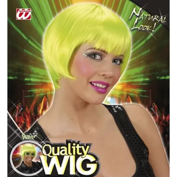 Peluca Rave Verde – Accesorio de Disfraz