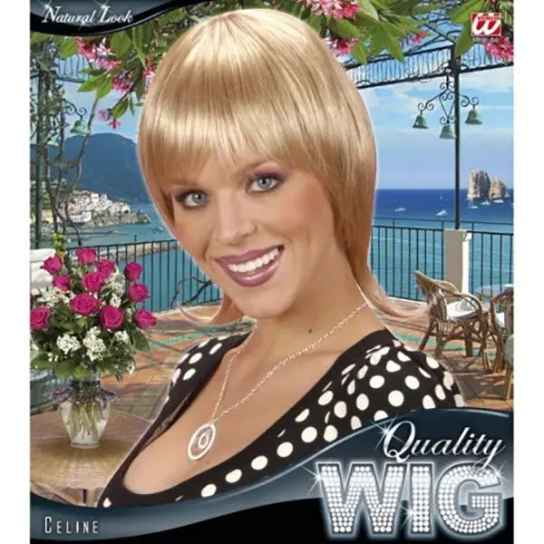 Peluca Celine Rubia