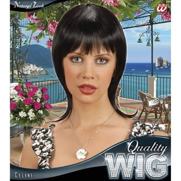 Peluca Celine Morena.
