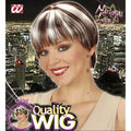 Chanel Brown Wig with Blonde Highlights