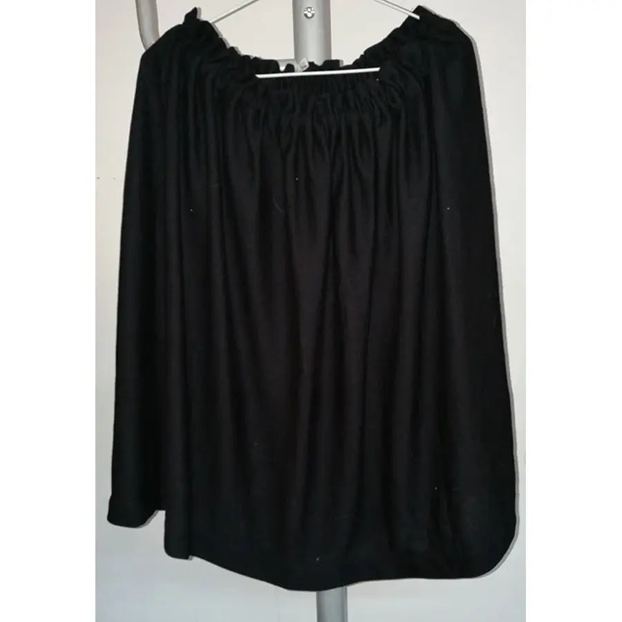 Falda Medieval Negra Corta Artesanal
