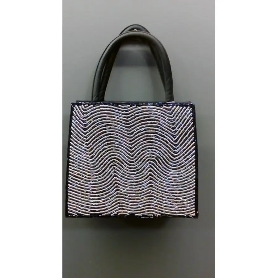 Bolso Negro Con Strass