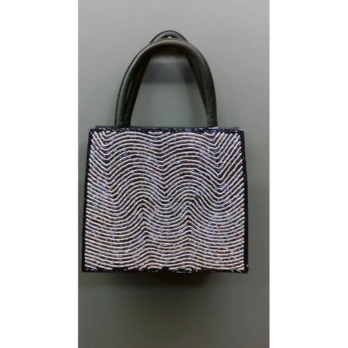 Bolso Negro Con Strass