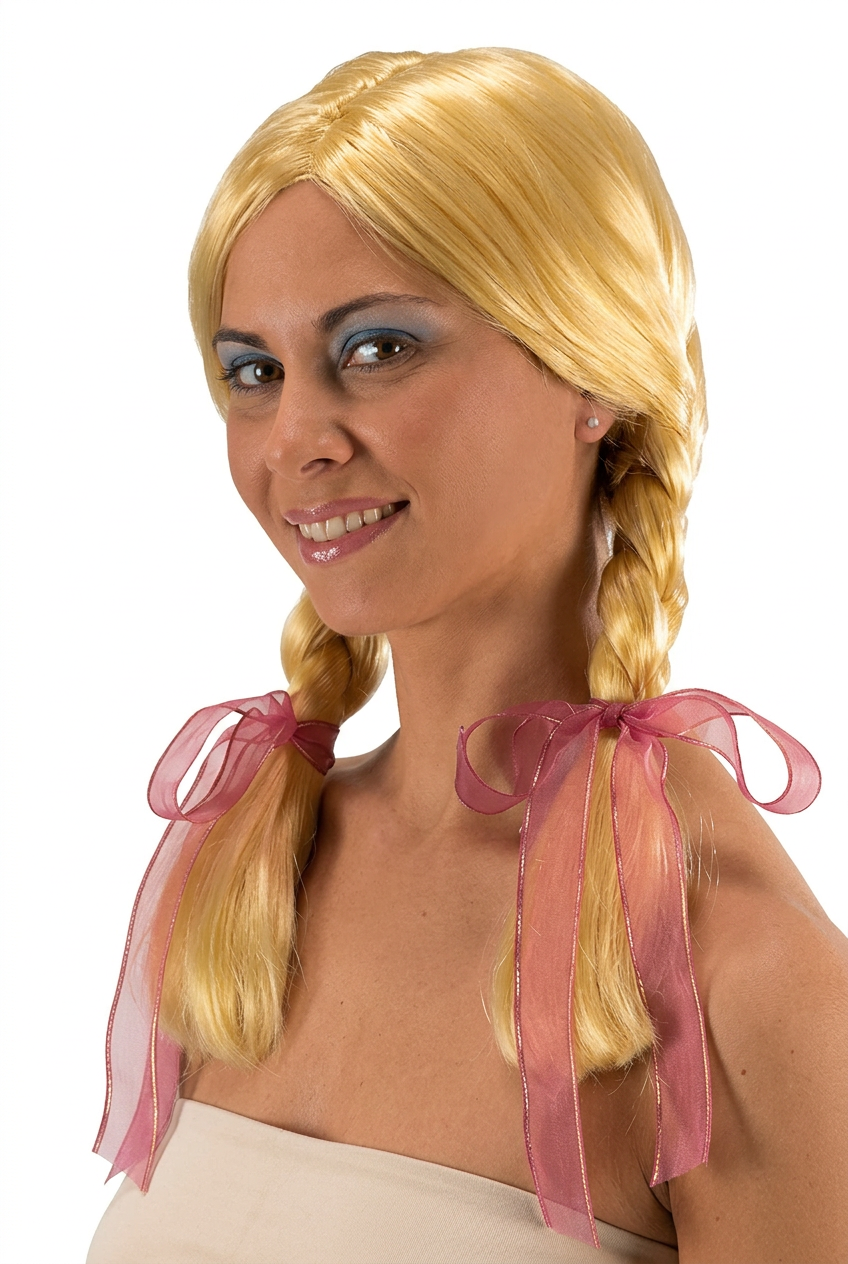 Peluca Fatine Rubia con Trenzas – Carnival Toys