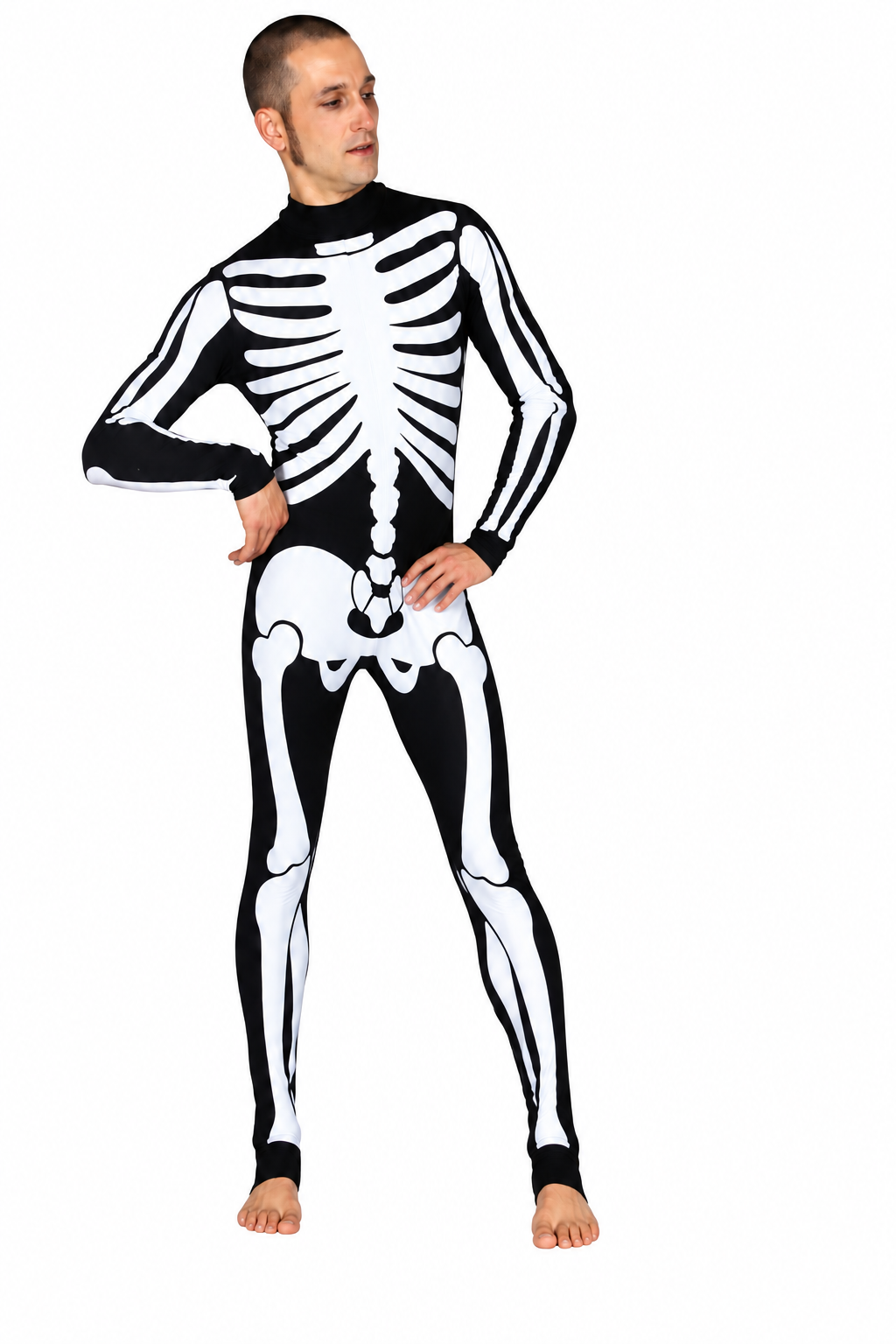 Adult Lycra Skeleton Costume - Unisex Halloween Outfit