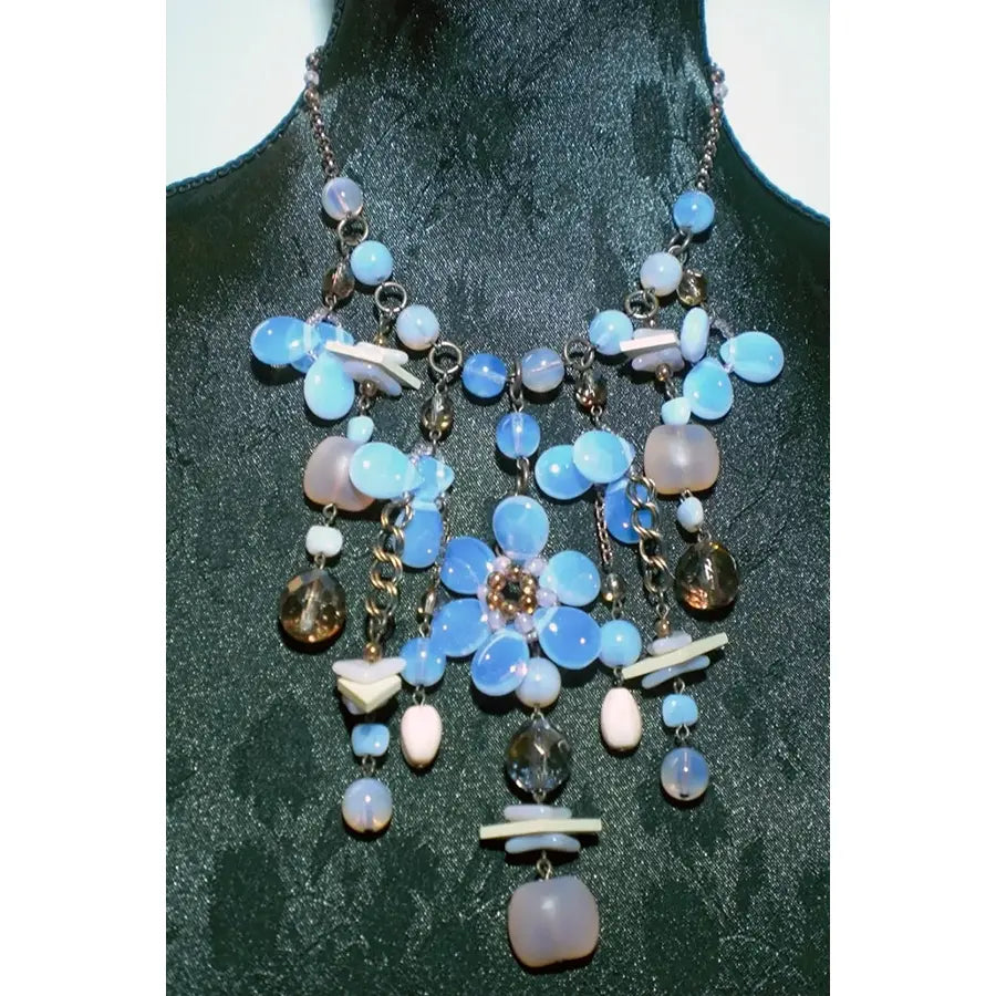 Collar Flores Azules
