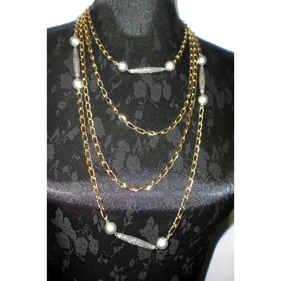 Collar Dorado Bolas