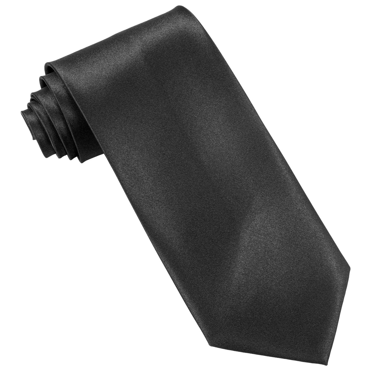 Corbata y Pajarita de Raso Negra