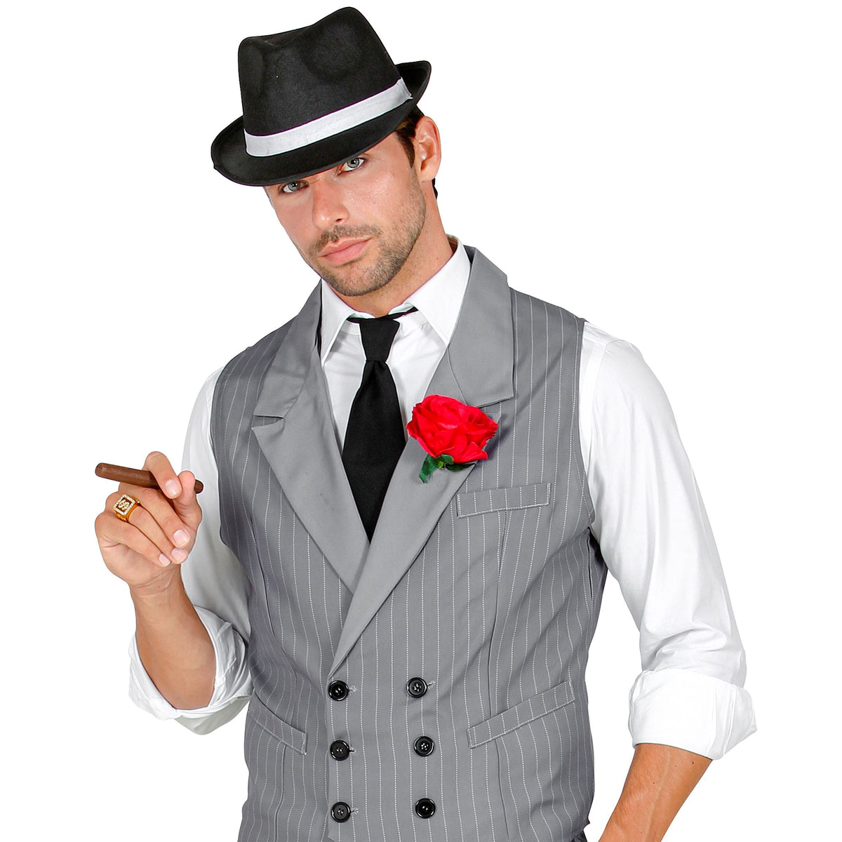 Corbata y Pajarita de Raso Negra