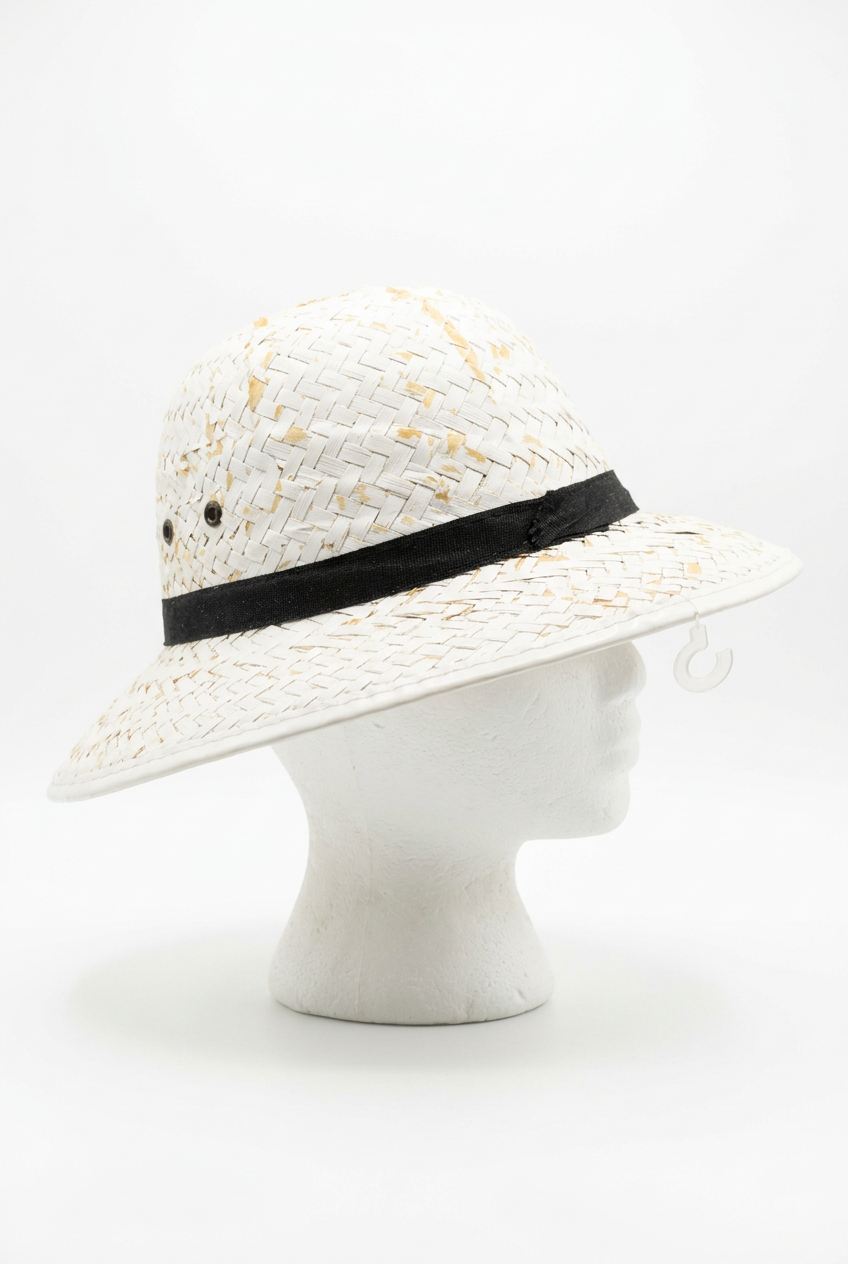 Sombrero Salacot Blanco Adulto