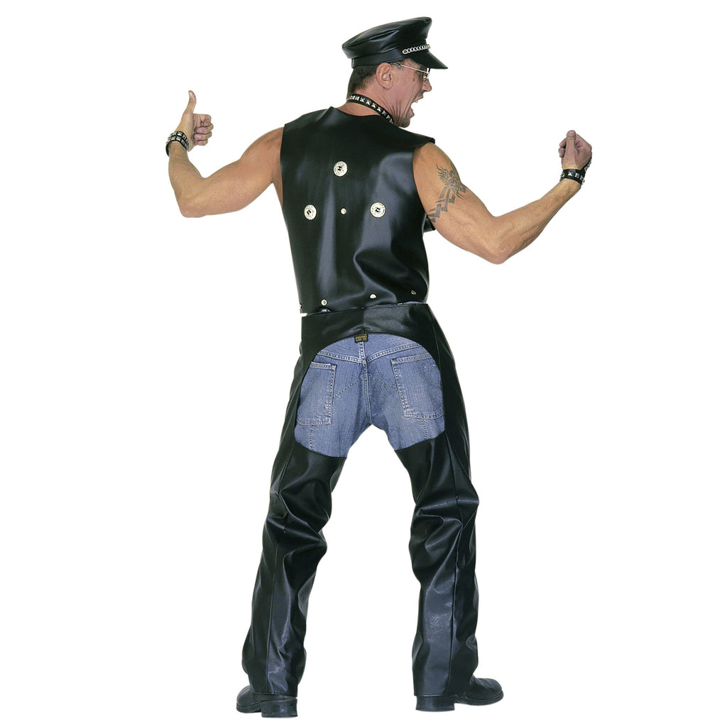 Chaparreras de Polipiel para Hombre — Complemento para Disfraz