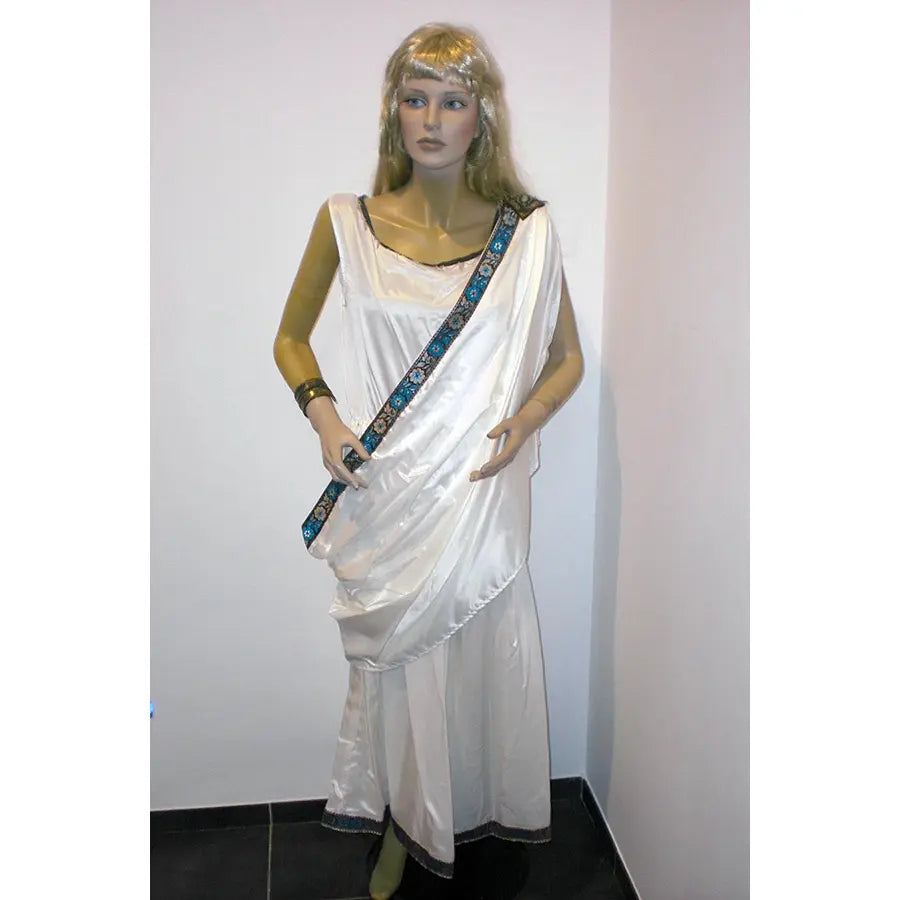 Disfraz Vestido Tunica Romana Blanca