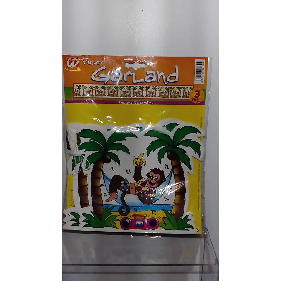Guirnaldas Mono Con Palmeras