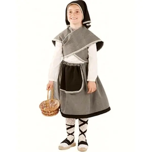 Disfraz Campesina Gallega Infantil — Traje Regional Artesanal