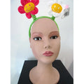 Diadema con Flores Tropicales – Roja y Blanca