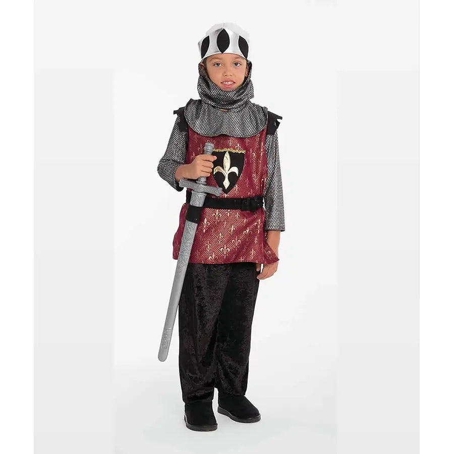 Disfraz Caballero Lombardia Infantil — Casaca, Pantalón y Casco