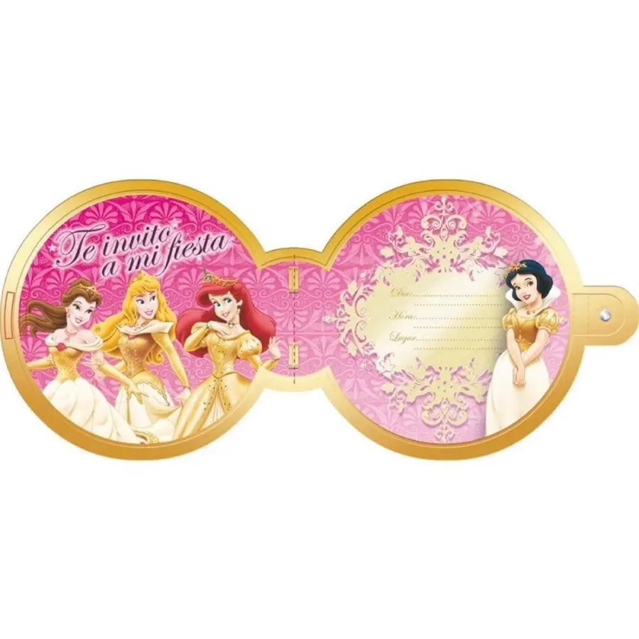 Pack 6 Invitaciones Princess Party