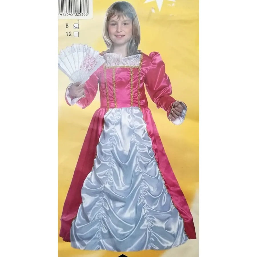 Disfraz Princesa Rosa y Blanco Niña