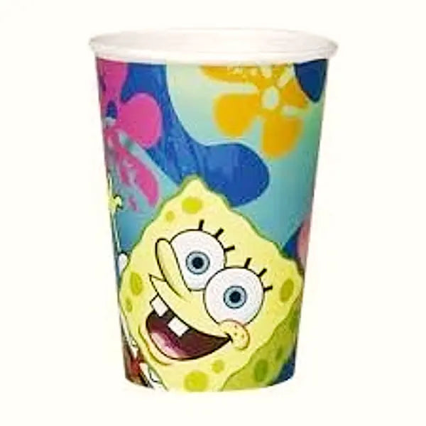 Pack 10 Vasos Desechables Bob Esponja