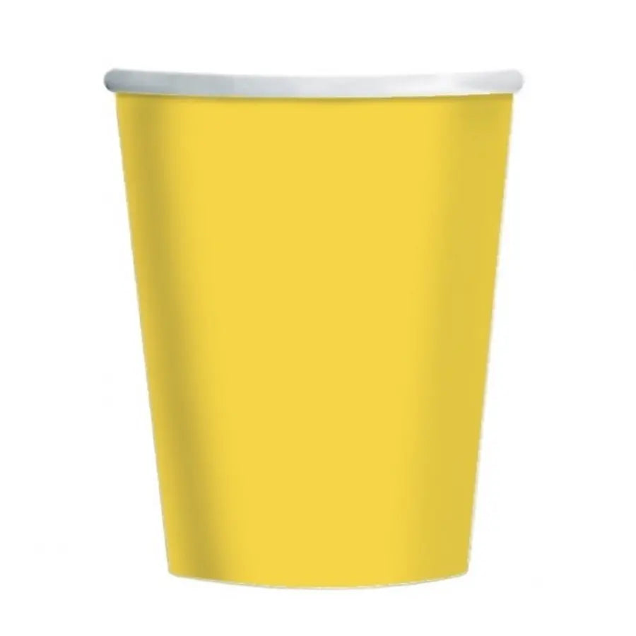 Pack Of 10 Yellow Cups
