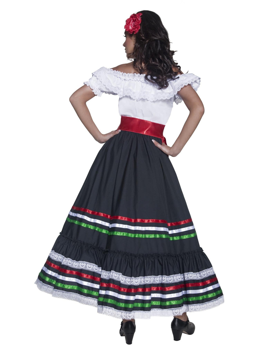 Disfraz de Mexicana Adulto – Vestido y Cinturón