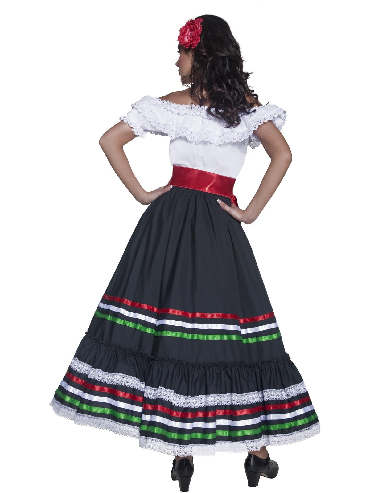 Disfraz de Mexicana Adulto – Vestido y Cinturón