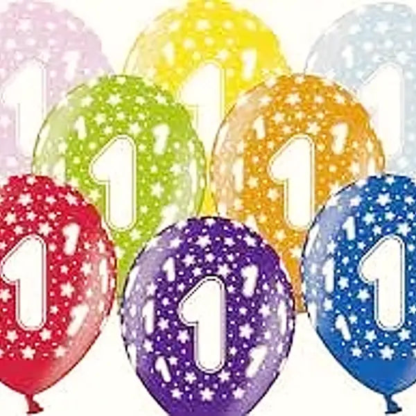 Globos Números de Látex