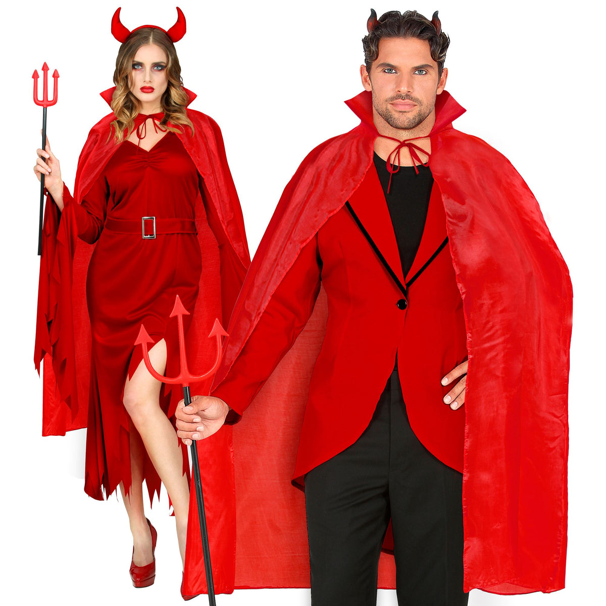 Capa Roja de Terror Talla Única