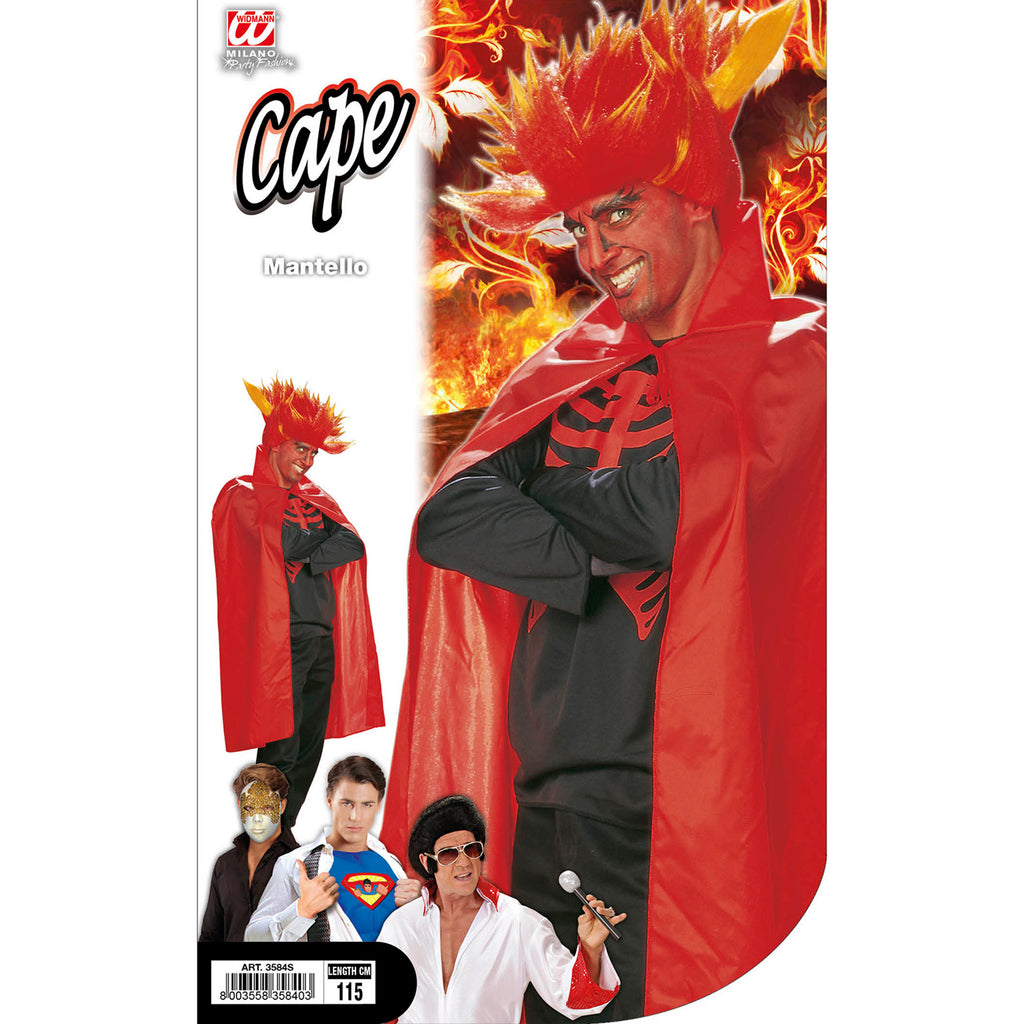 Capa Roja de Terror Talla Única