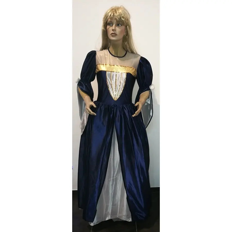 Adult Medieval Princess Costume with Hoop Skirt