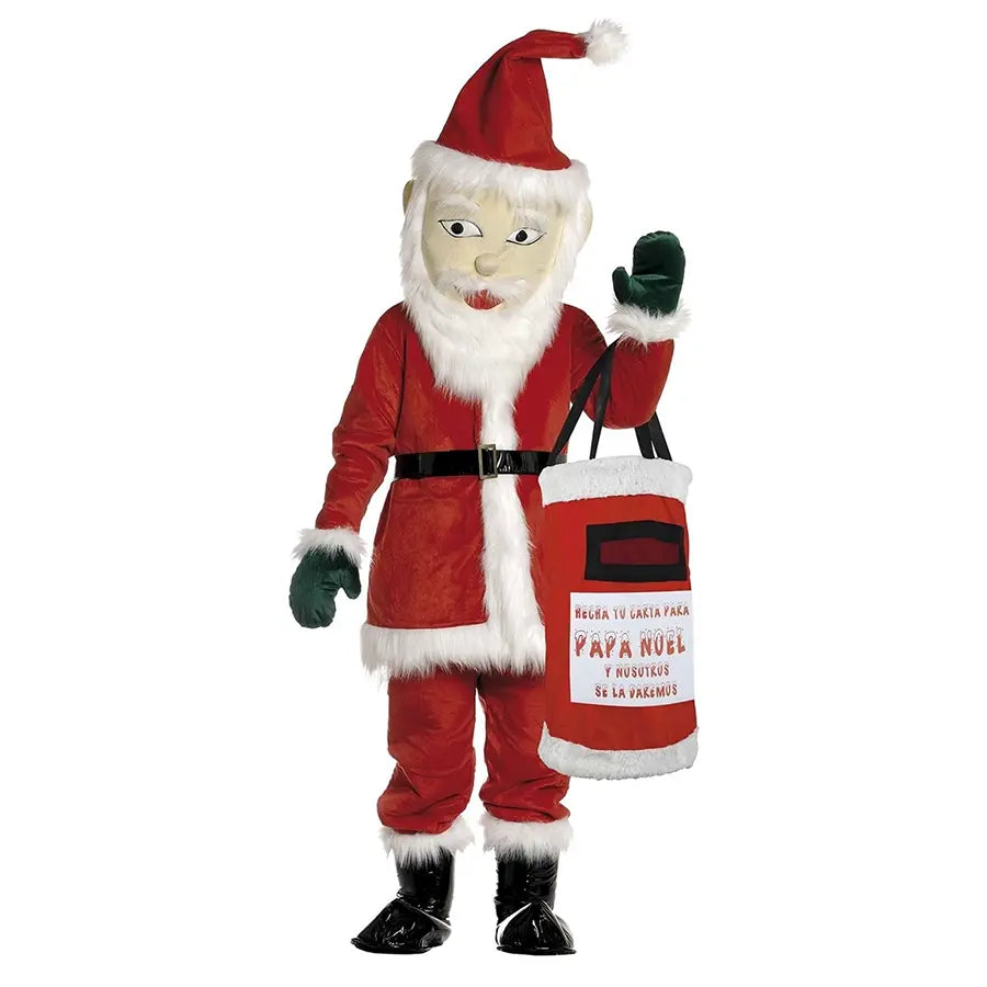 Mascota Papá Noel Adulto – Disfraz Mascota Profesional De Navidad