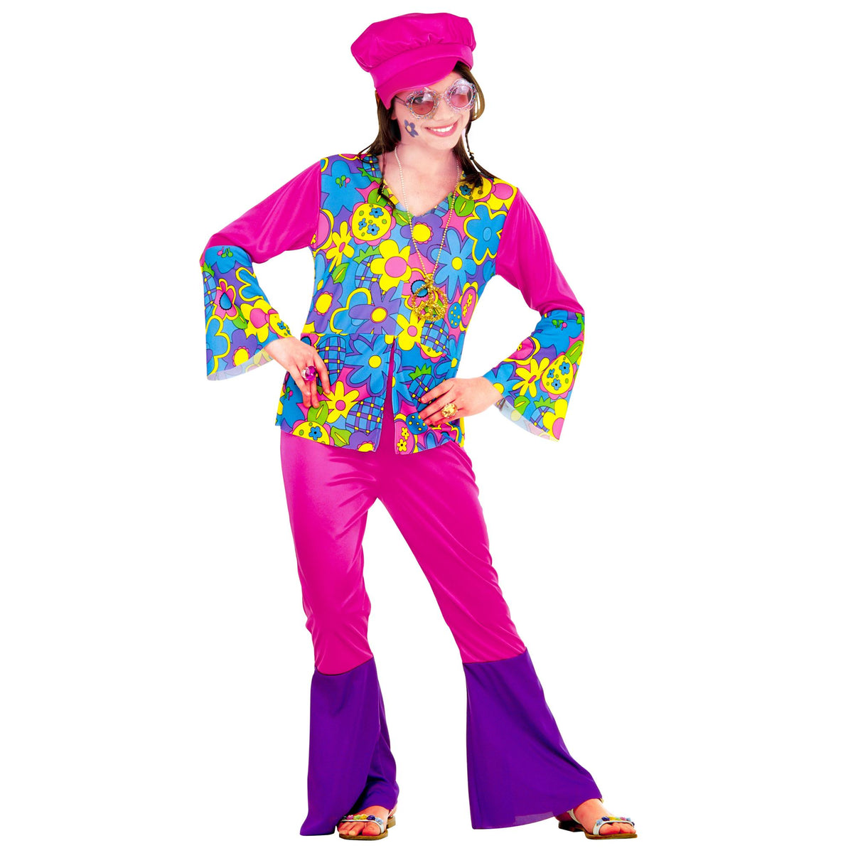 Disfraz Hippie Niña Widmann