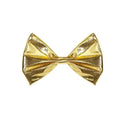Golden Metallic Bow Tie