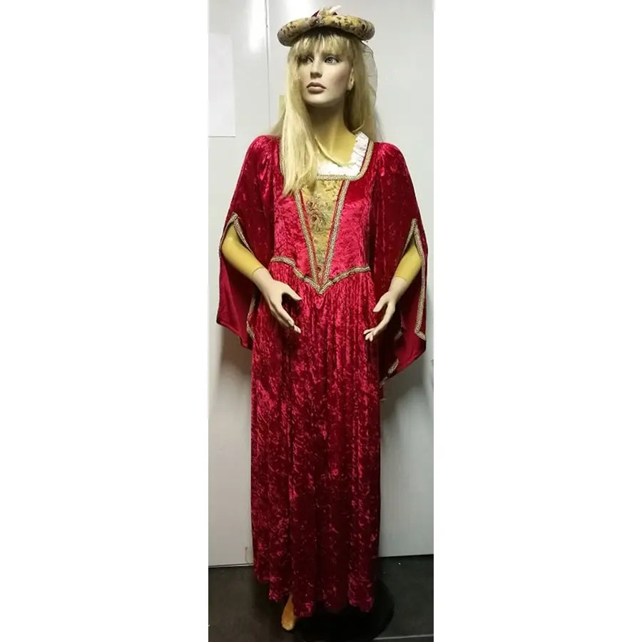 Adult Renaissance Lady Red Dress