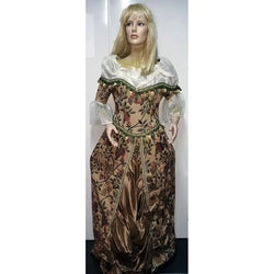 Disfraz Dama Brillo Adulto – Vestido De Época Elegante