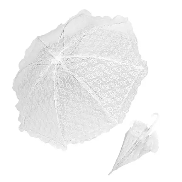 Sombrilla de Encaje Blanca