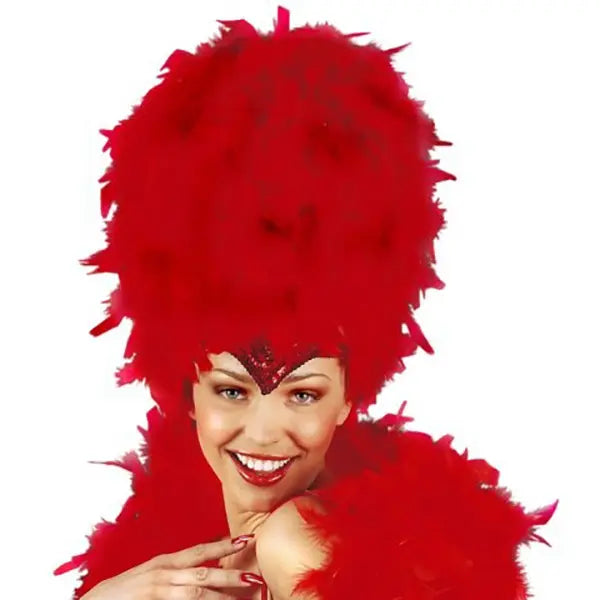 Tocado Con Plumas Y Lentejuelas