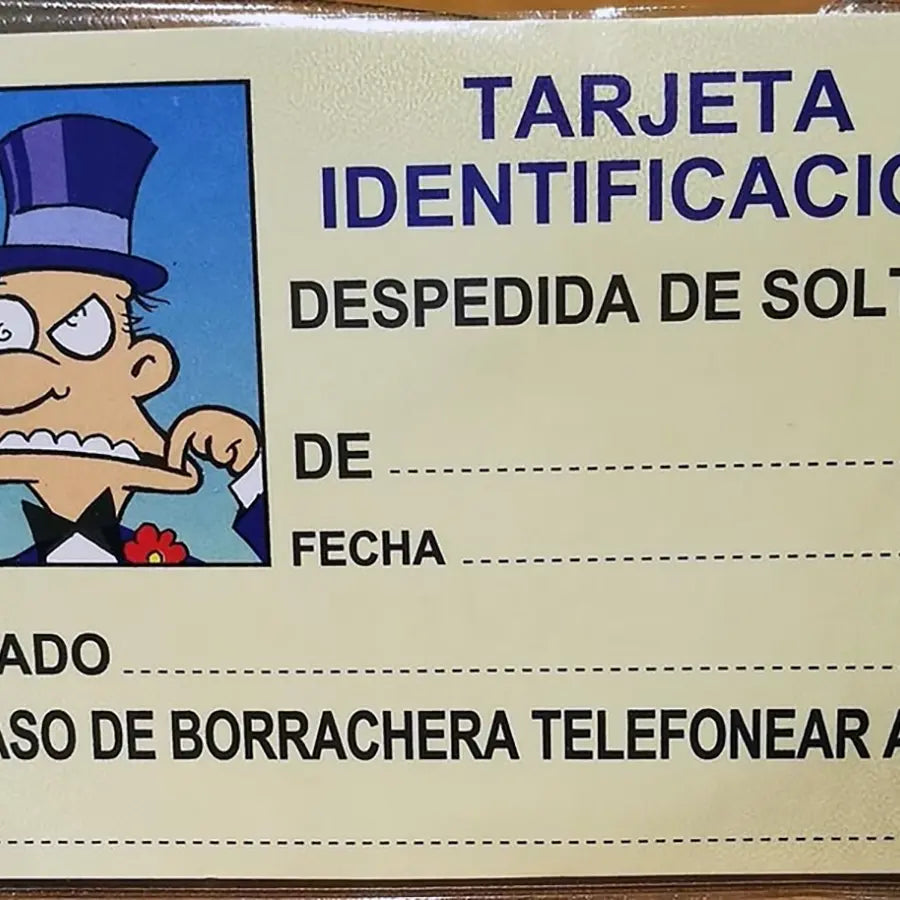 Identificación Despedida De Soltero