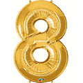 Globos Dorado Numero 8