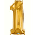Globos Dorado Numero 1