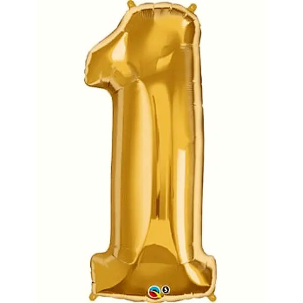 Globos Dorado Numero 1
