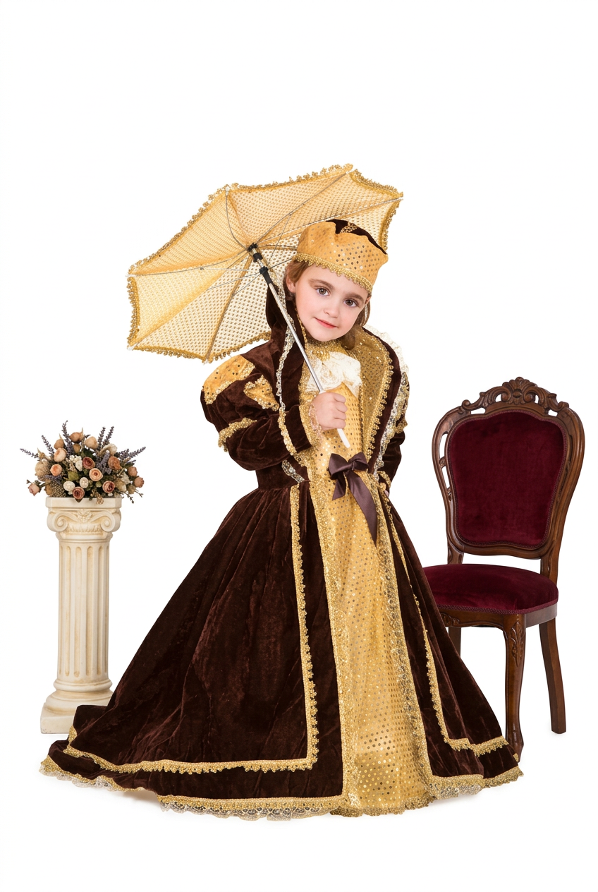 Countess of Lancaster Child Costume – Period Dress for Girls